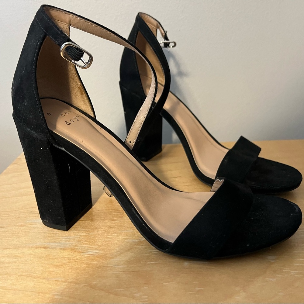 A new day block heels 6 black
